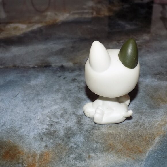 Littlest Pet Shop Black & White BULL TERRIER No # Dog Diary RARE - Picture 2 of 3